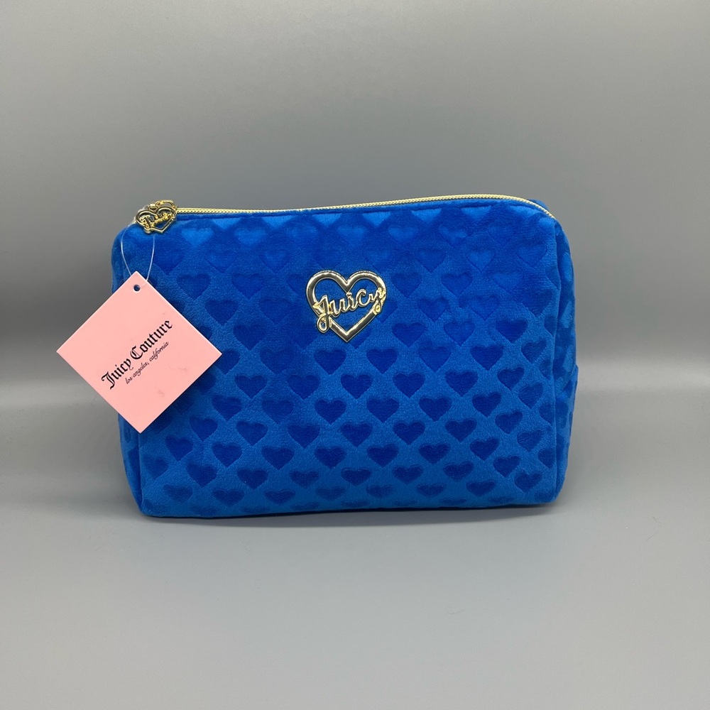 Juicy couture velour cosmetics bag
